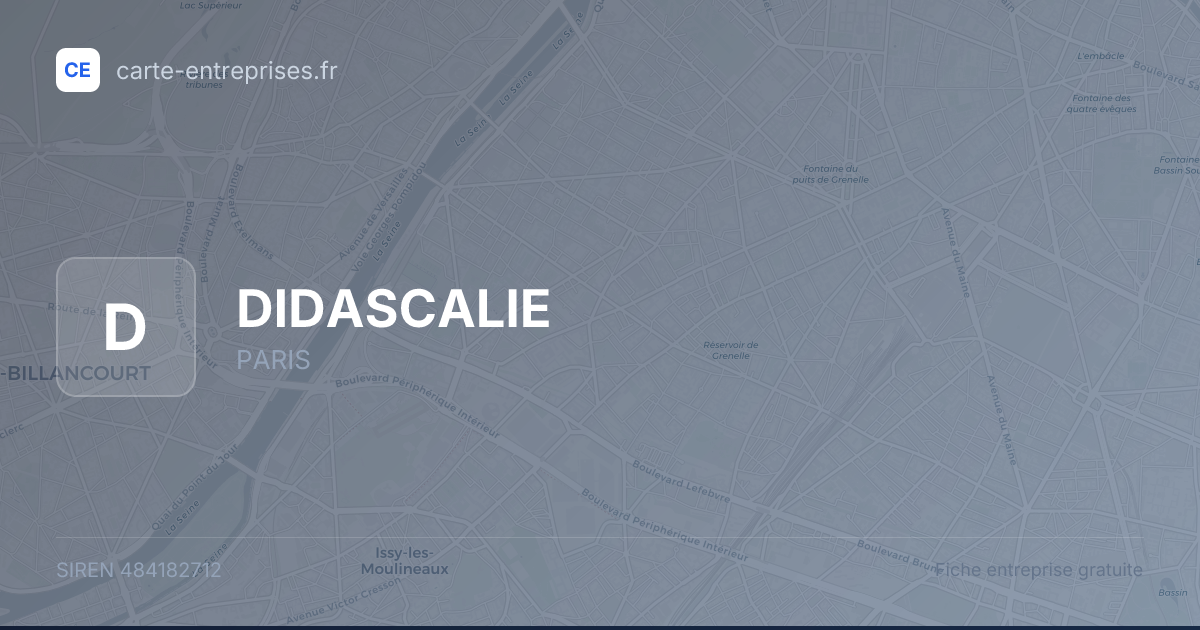 DIDASCALIE — 484182712 — fiche entreprise