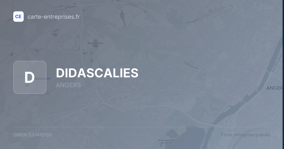 DIDASCALIES — 537416158 — fiche entreprise