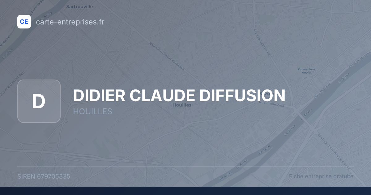 DIDIER CLAUDE DIFFUSION — 679705335 — fiche entreprise