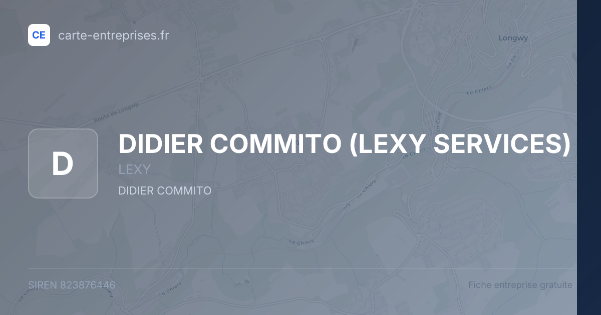 DIDIER COMMITO (LEXY SERVICES) — 823876446 — fiche entreprise