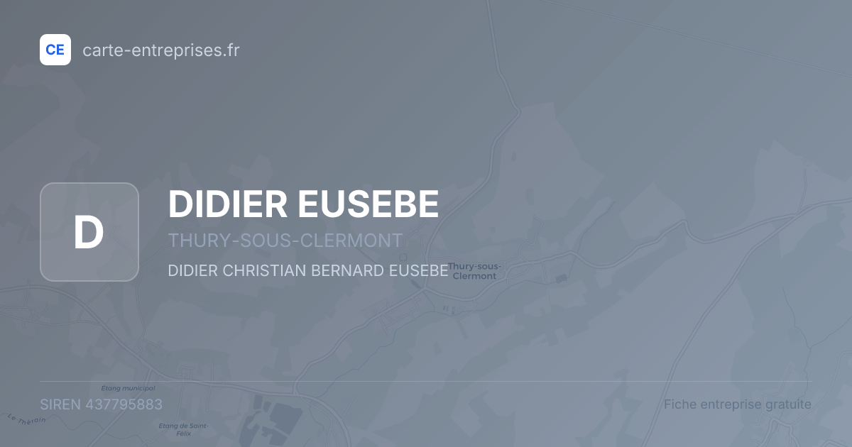 DIDIER EUSEBE — 437795883 — fiche entreprise