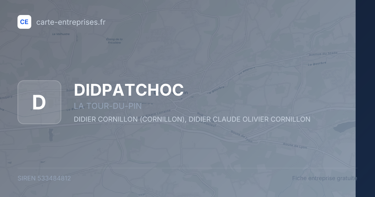 DIDPATCHOC — 533484812 — fiche entreprise