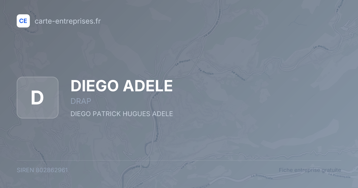 DIEGO ADELE — 802862961 — fiche entreprise