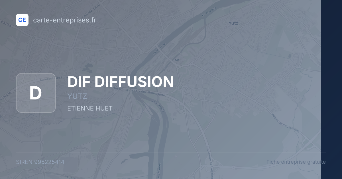 DIF DIFFUSION — 995225414 — fiche entreprise