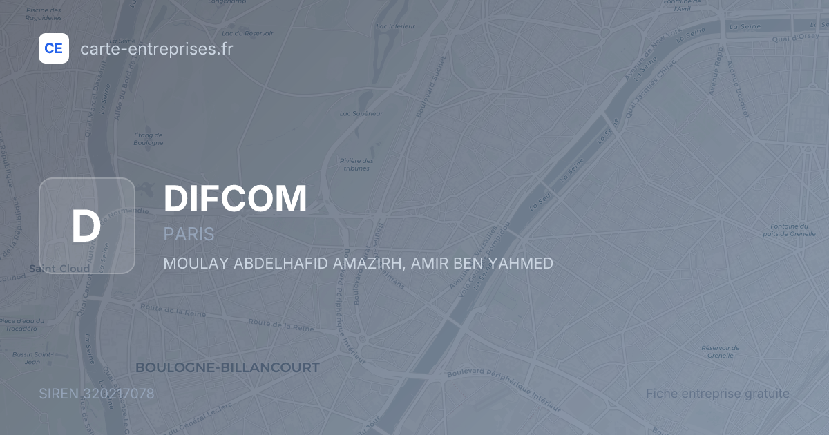 DIFCOM — 320217078 — fiche entreprise