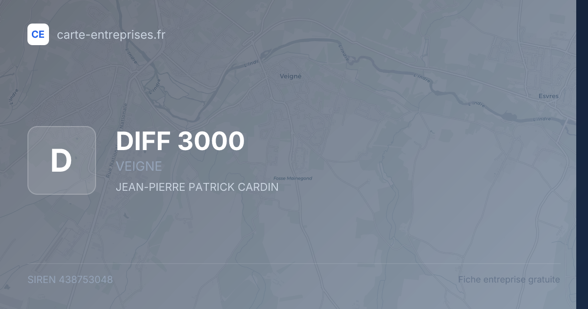 DIFF 3000 — 438753048 — fiche entreprise