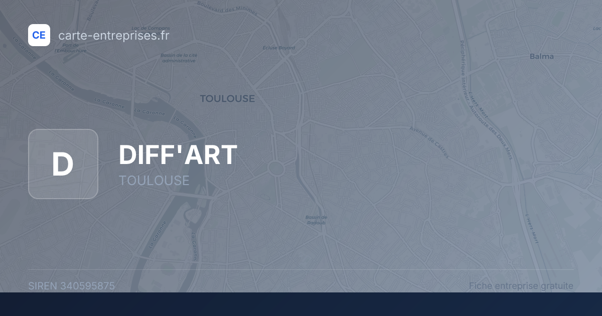 DIFF'ART — 340595875 — fiche entreprise