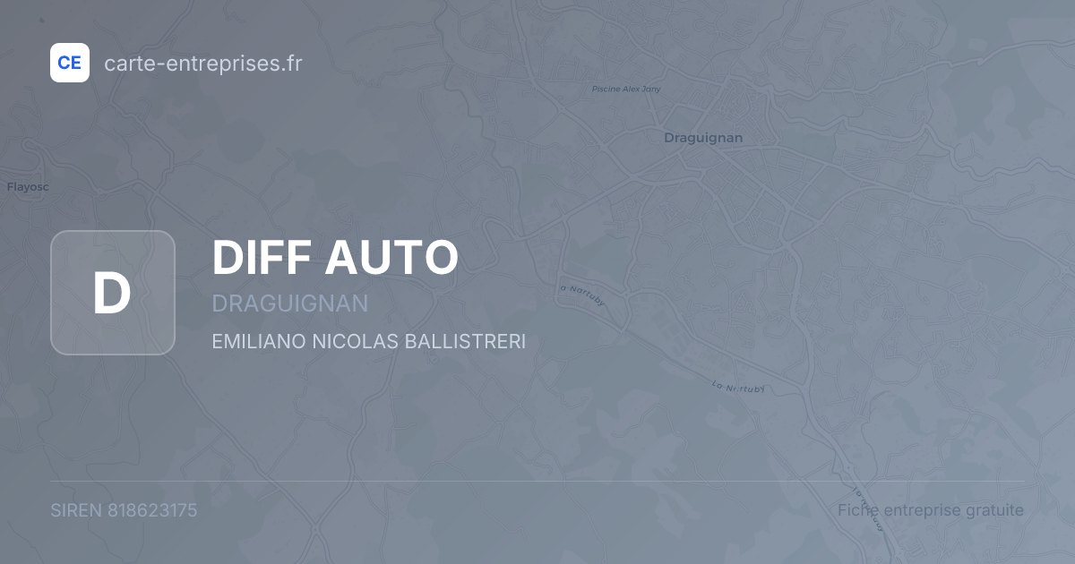 DIFF AUTO — 818623175 — fiche entreprise