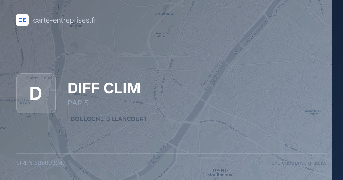 DIFF CLIM — 388093247 — fiche entreprise