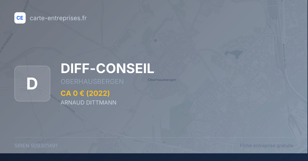 DIFF-CONSEIL — 909301491 — fiche entreprise