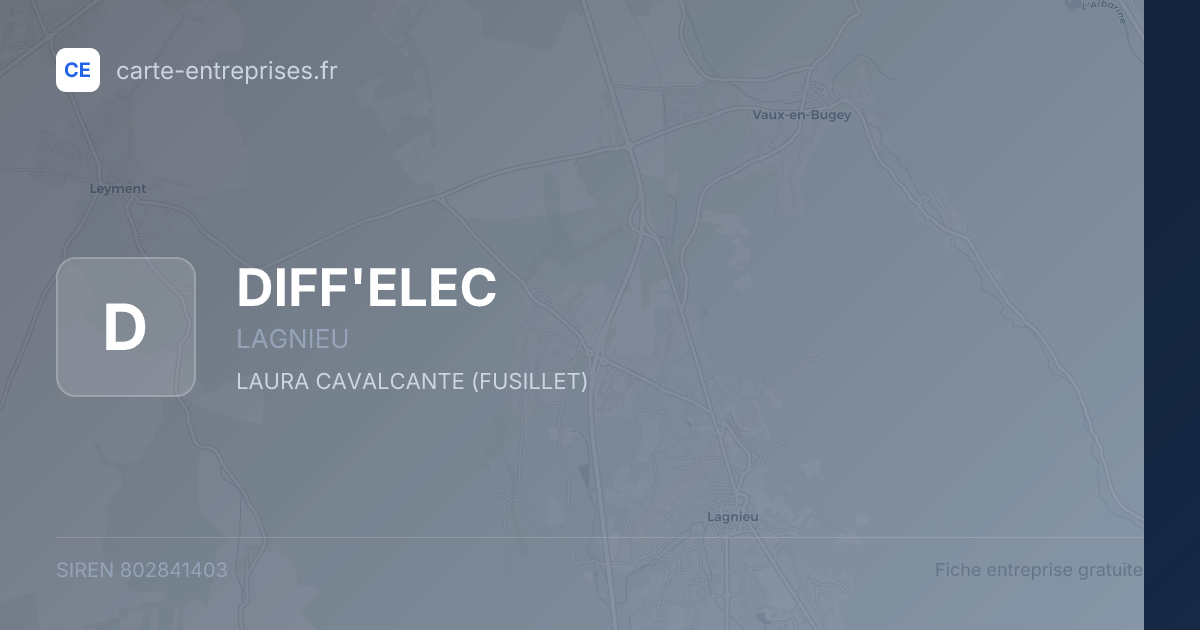 DIFF'ELEC — 802841403 — fiche entreprise