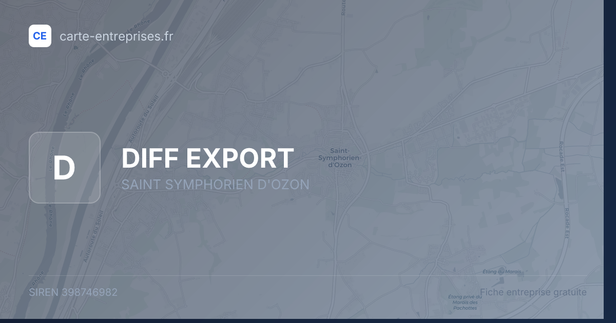 DIFF EXPORT — 398746982 — fiche entreprise