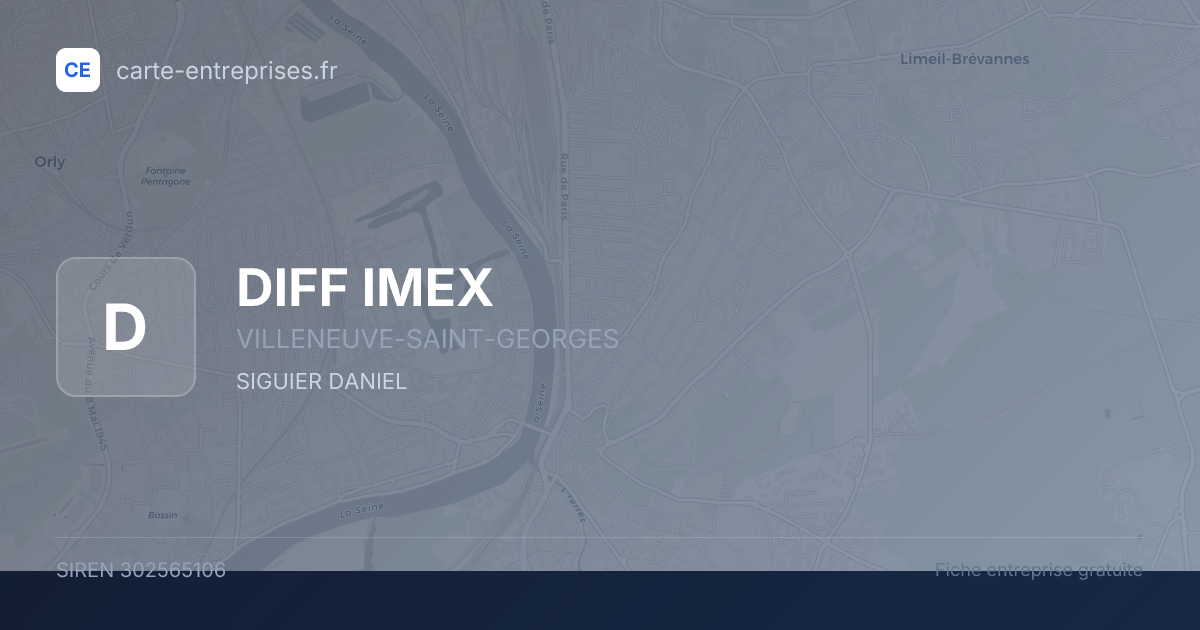 DIFF IMEX — 302565106 — fiche entreprise