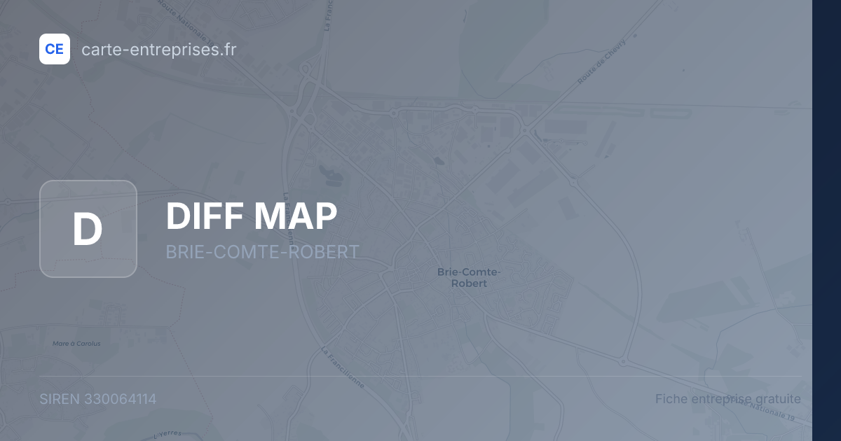 DIFF MAP — 330064114 — fiche entreprise