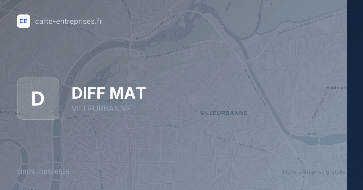 DIFF MAT — 338526585 — fiche entreprise