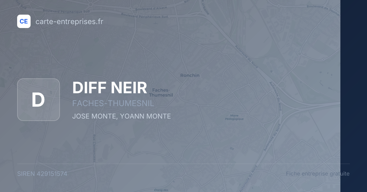 DIFF NEIR — 429151574 — fiche entreprise