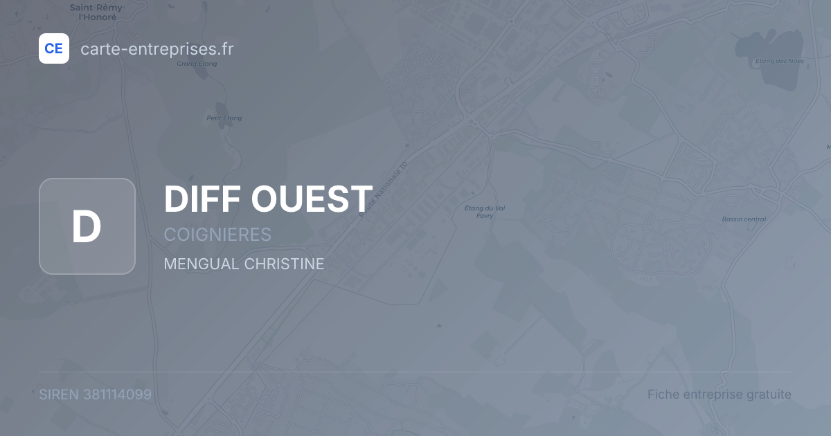 DIFF OUEST — 381114099 — fiche entreprise