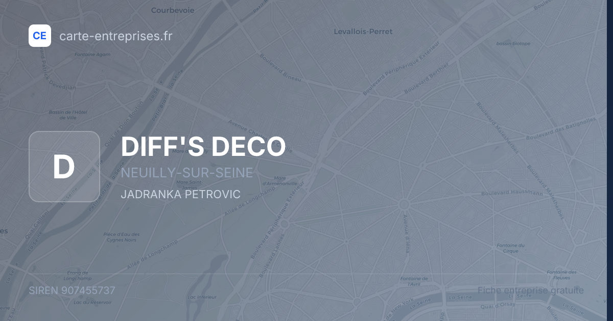 DIFF'S DECO — 907455737 — fiche entreprise