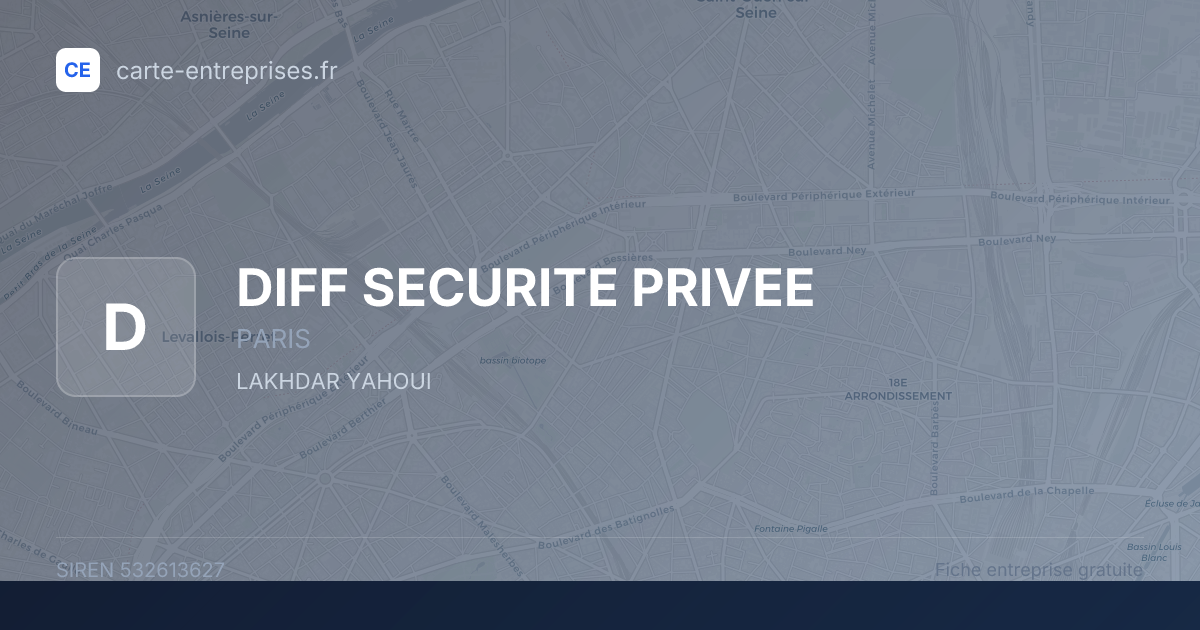DIFF SECURITE PRIVEE — 532613627 — fiche entreprise