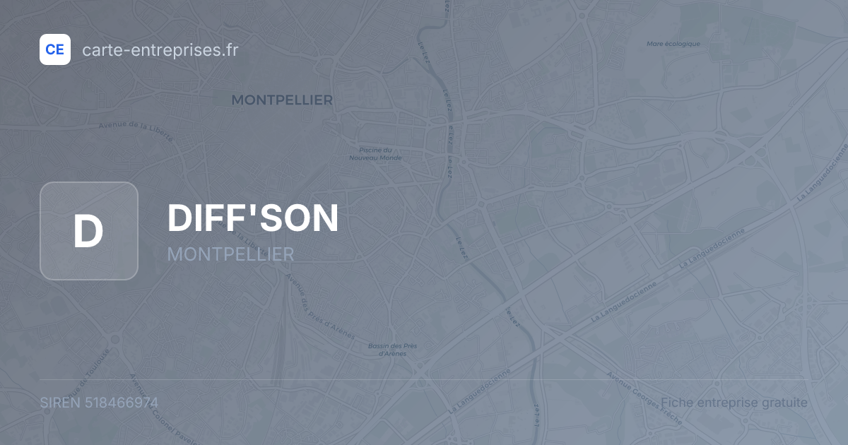 DIFF'SON — 518466974 — fiche entreprise
