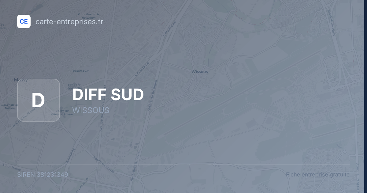 DIFF SUD — 381231349 — fiche entreprise