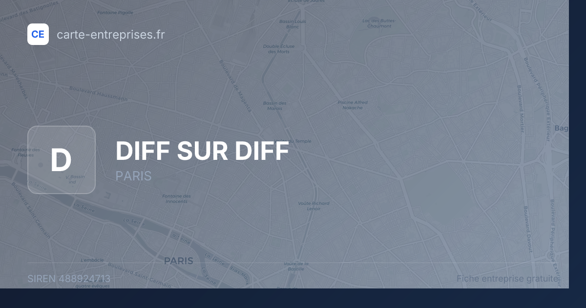DIFF SUR DIFF — 488924713 — fiche entreprise