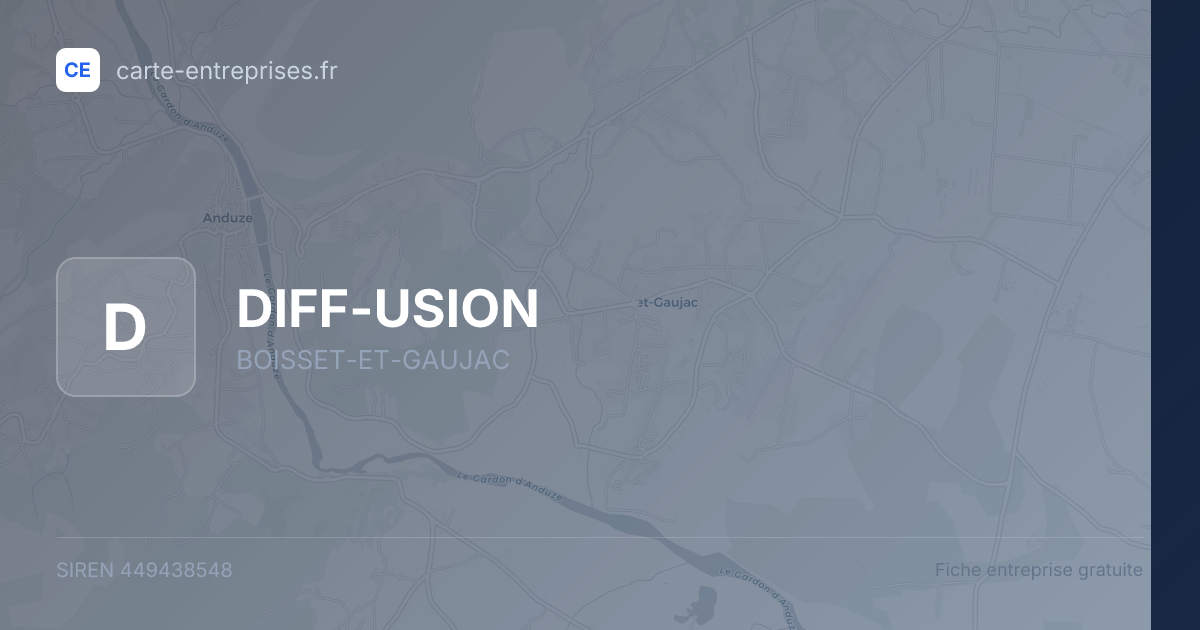 DIFF-USION — 449438548 — fiche entreprise