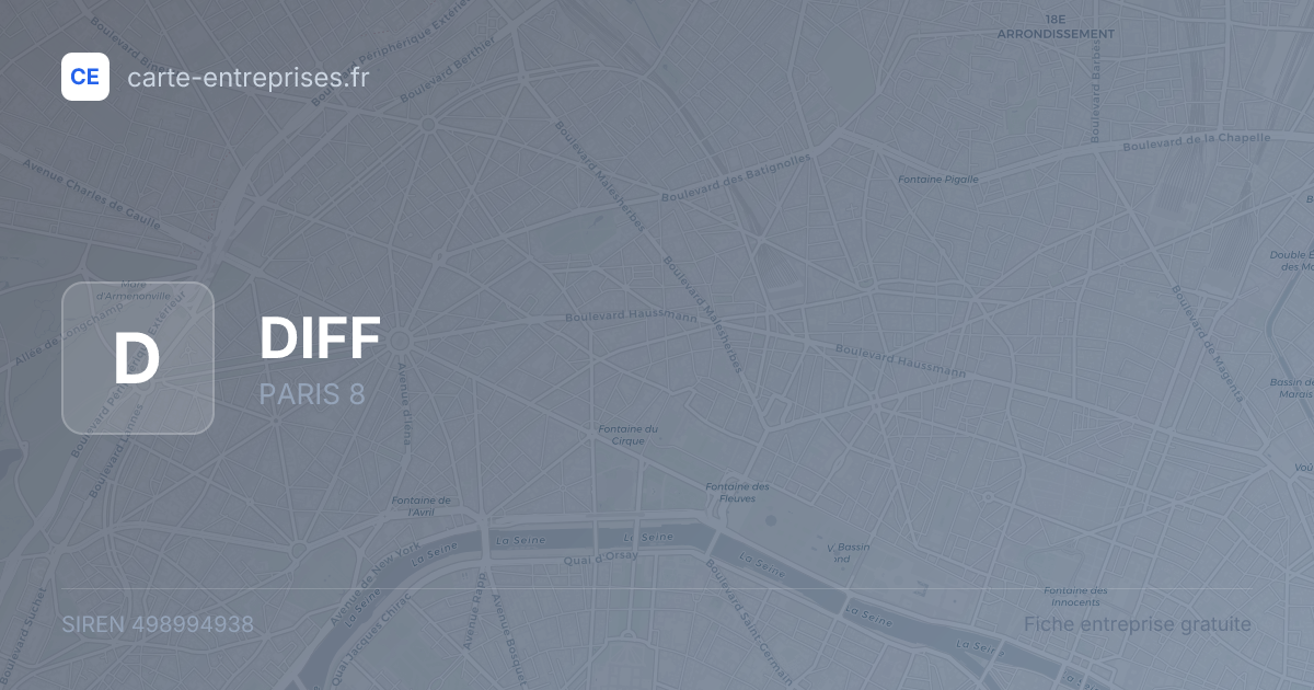 DIFF — 498994938 — fiche entreprise