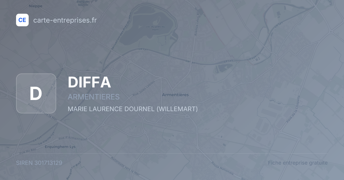 DIFFA — 301713129 — fiche entreprise