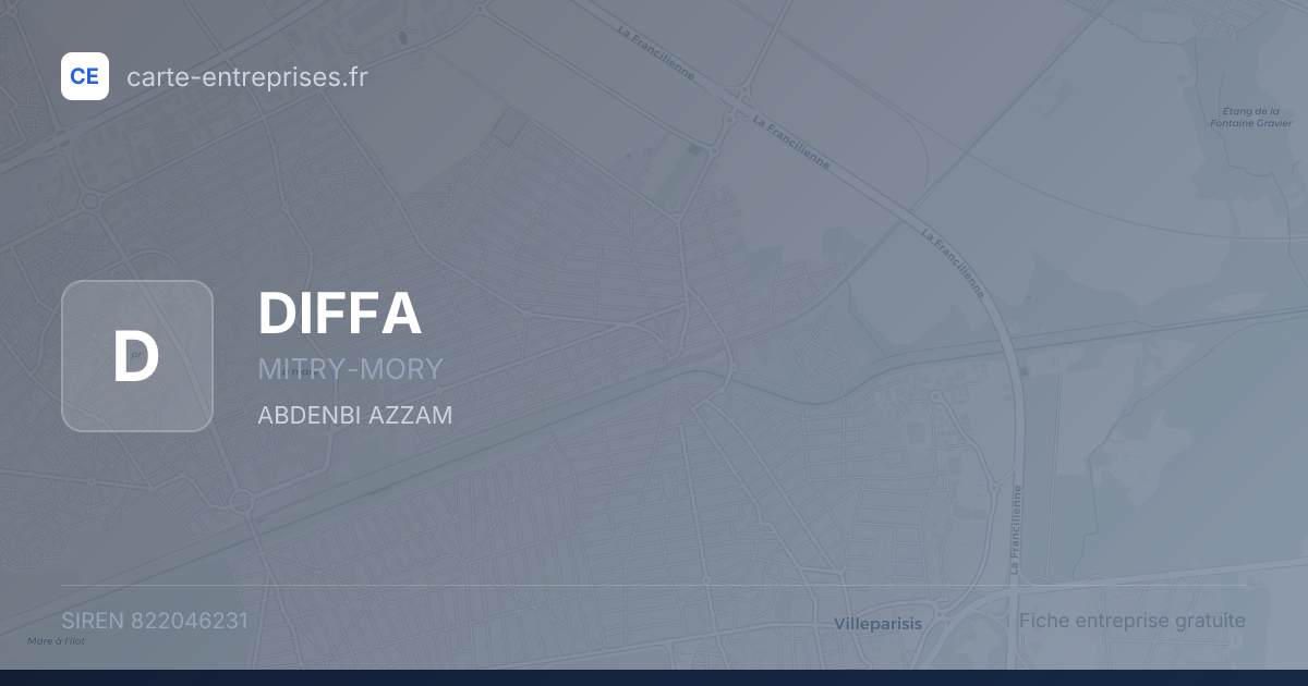 DIFFA — 822046231 — fiche entreprise
