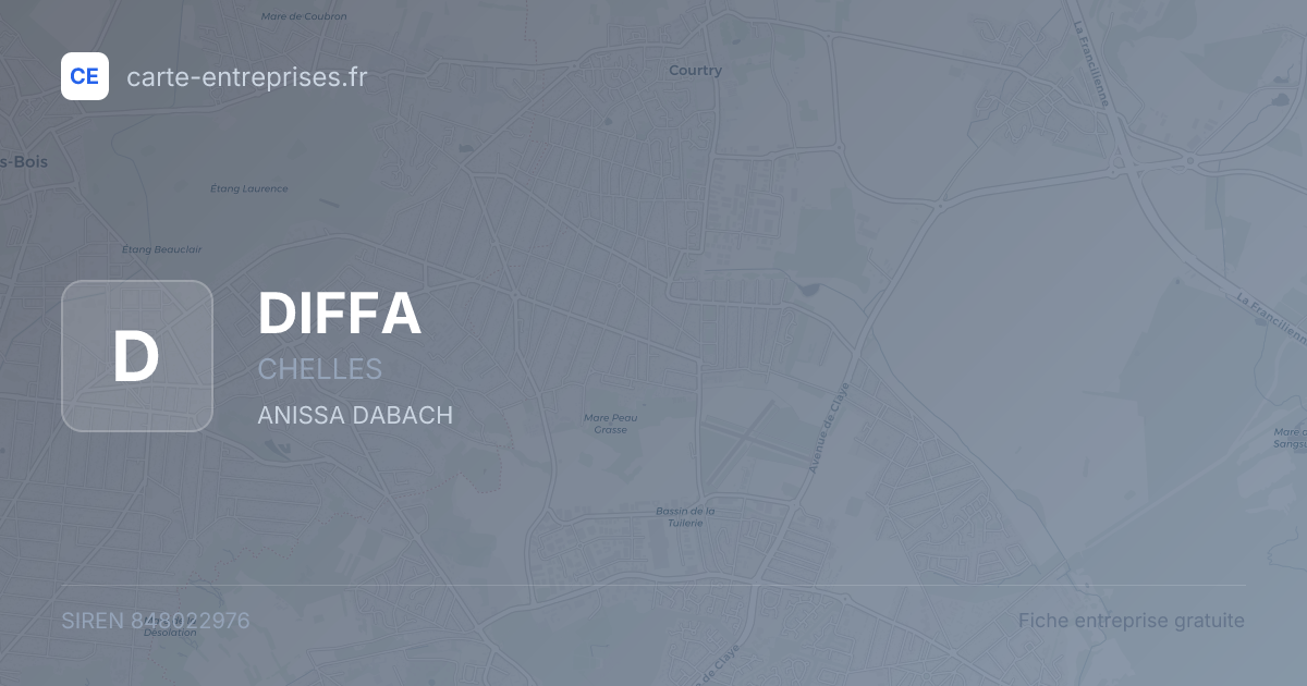 DIFFA — 848022976 — fiche entreprise