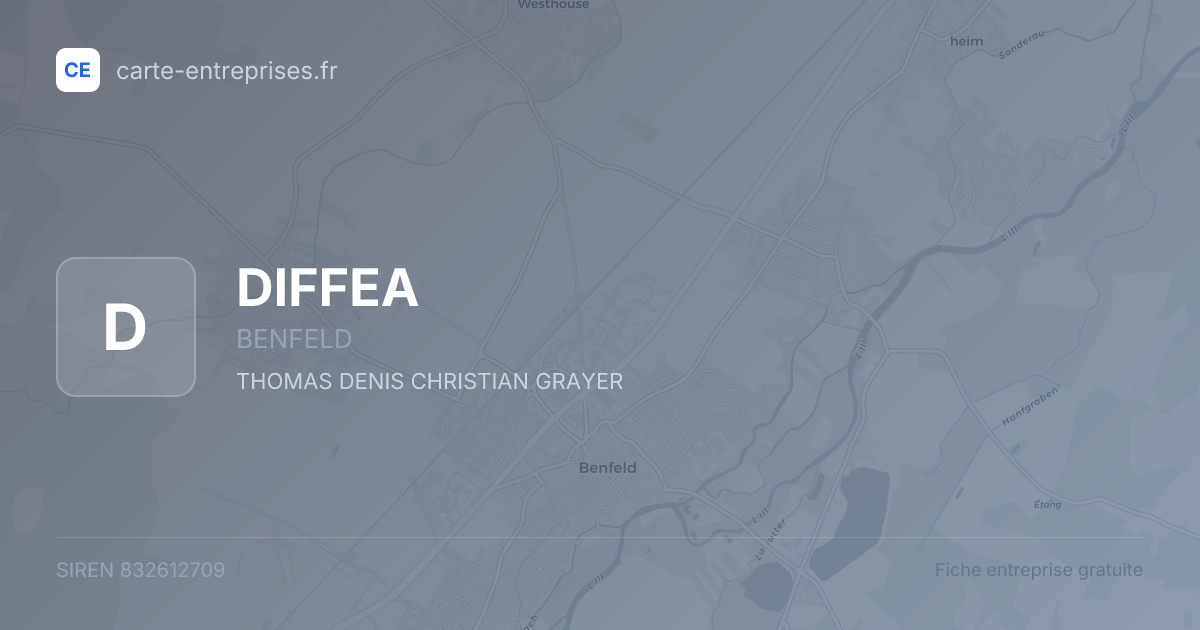 DIFFEA — 832612709 — fiche entreprise