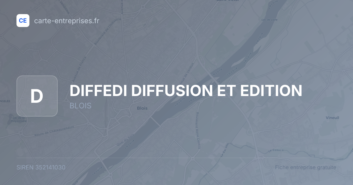 DIFFEDI DIFFUSION ET EDITION — 352141030 — fiche entreprise