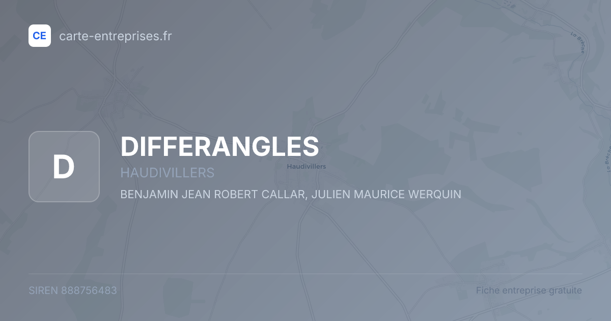 DIFFERANGLES — 888756483 — fiche entreprise