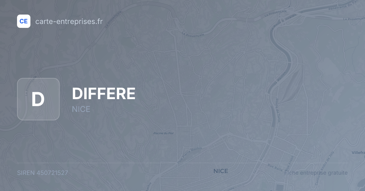 DIFFERE — 450721527 — fiche entreprise