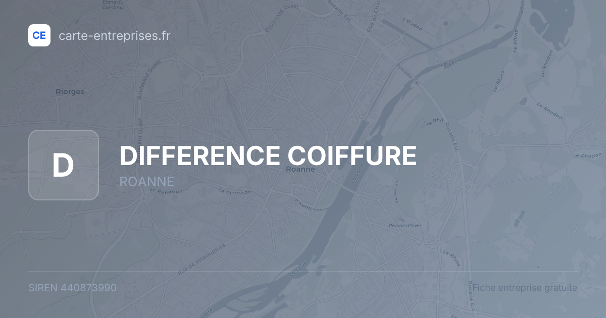 DIFFERENCE COIFFURE — 440873990 — fiche entreprise