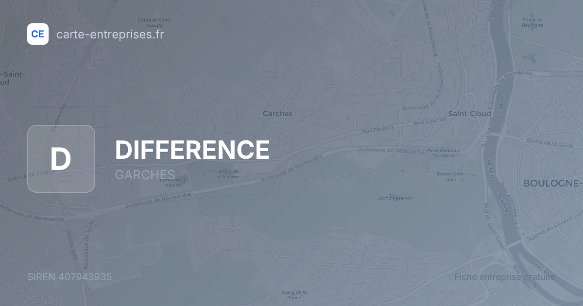 DIFFERENCE — 407943935 — fiche entreprise