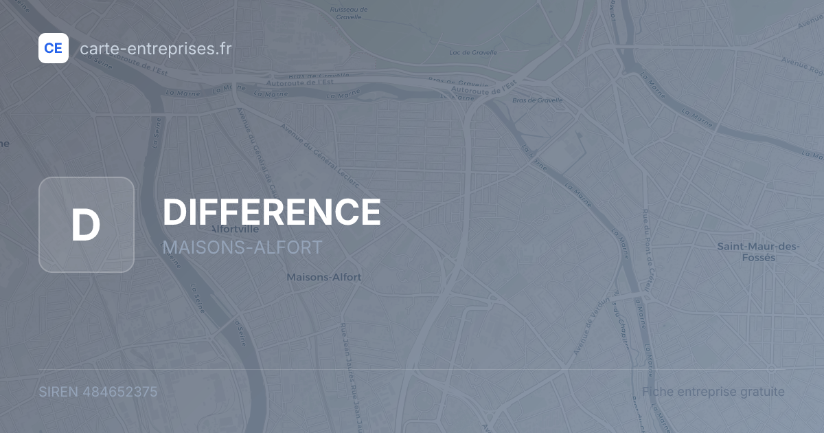 DIFFERENCE — 484652375 — fiche entreprise