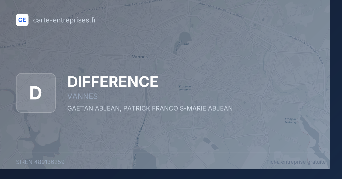 DIFFERENCE — 489136259 — fiche entreprise