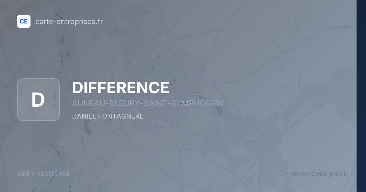 DIFFERENCE — 493125496 — fiche entreprise