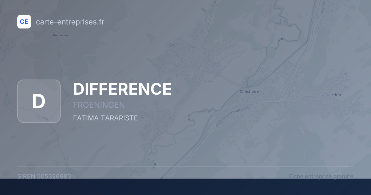 DIFFERENCE — 505326983 — fiche entreprise