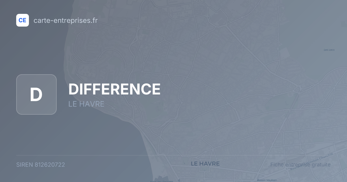 DIFFERENCE — 812620722 — fiche entreprise