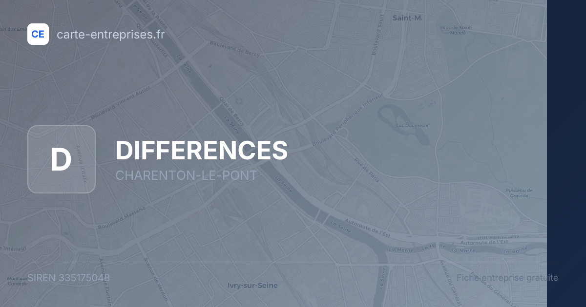 DIFFERENCES — 335175048 — fiche entreprise
