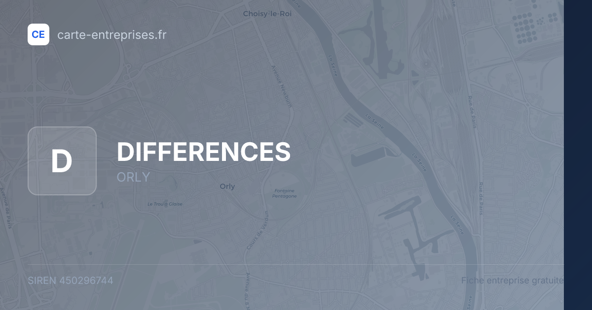 DIFFERENCES — 450296744 — fiche entreprise