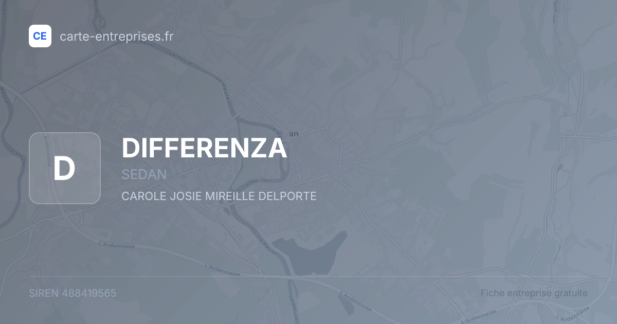 DIFFERENZA — 488419565 — fiche entreprise