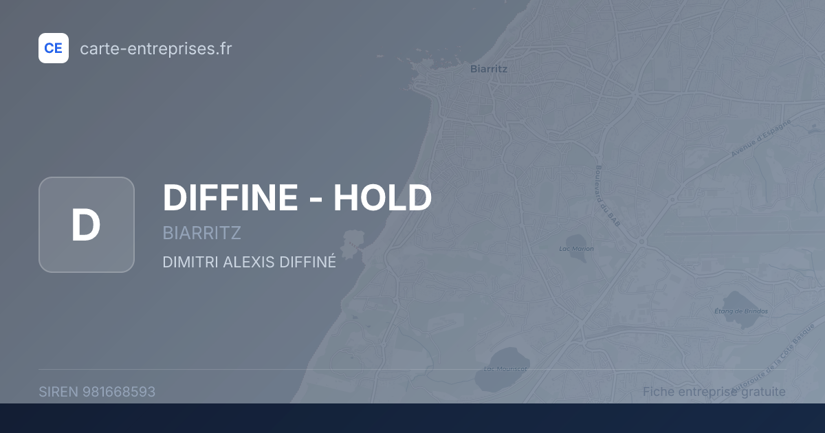 DIFFINE - HOLD — 981668593 — fiche entreprise