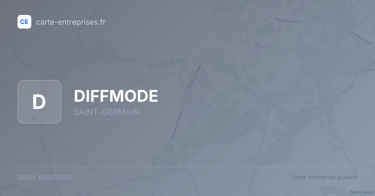 DIFFMODE — 424602035 — fiche entreprise