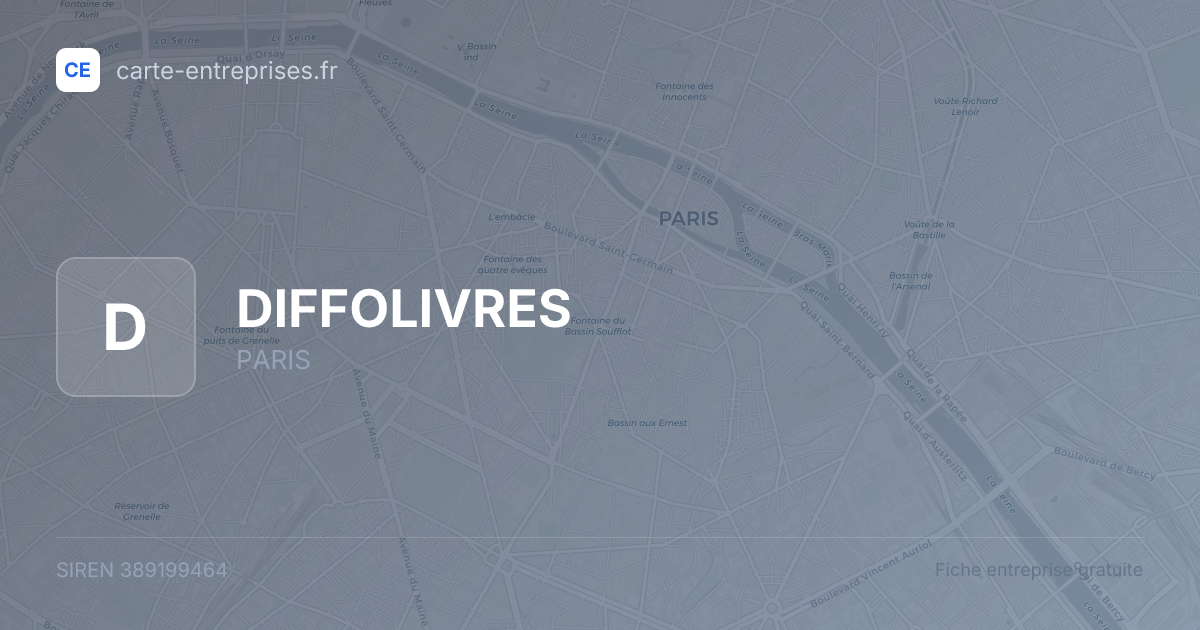 DIFFOLIVRES — 389199464 — fiche entreprise