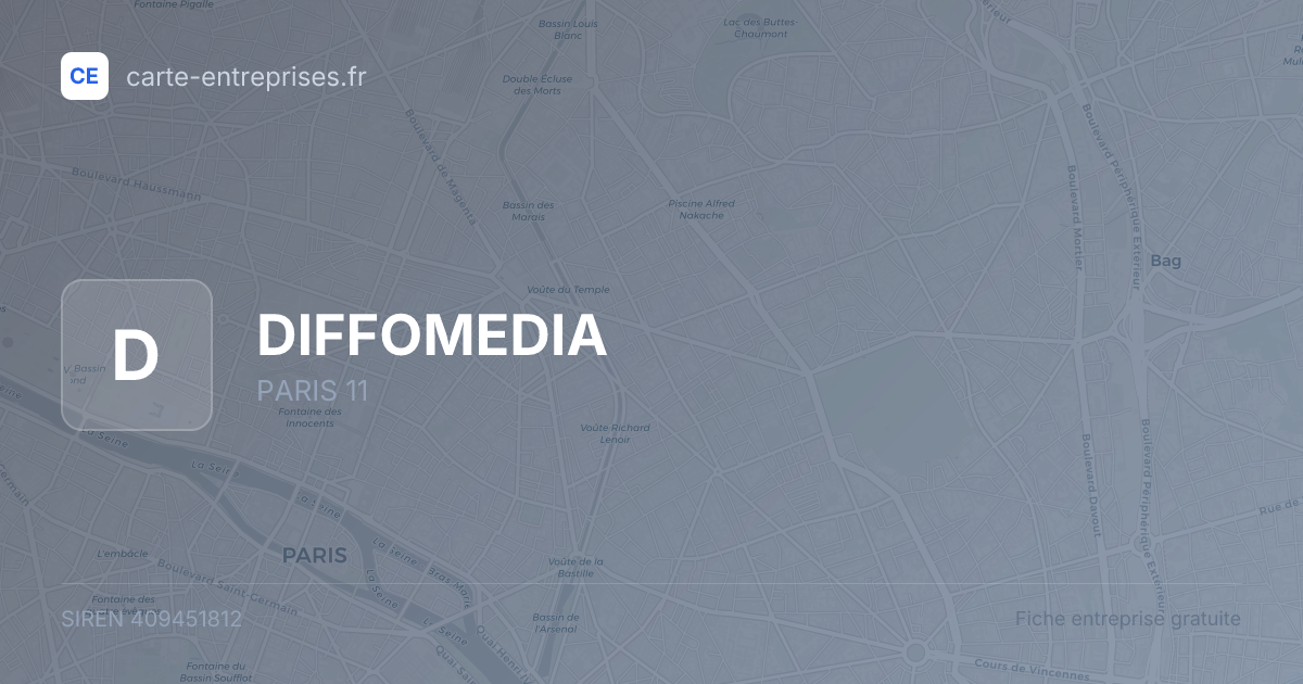 DIFFOMEDIA — 409451812 — fiche entreprise
