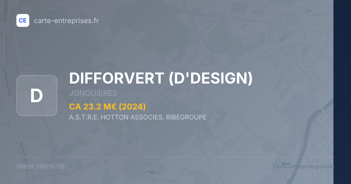 DIFFORVERT (D'DESIGN) — 316619758 — fiche entreprise